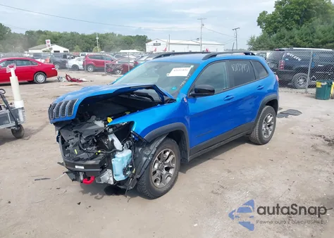 2022 Jeep Cherokee Trailhawk 4X4 из США, поврежденный, VIN 1C4PJMBX2ND522285